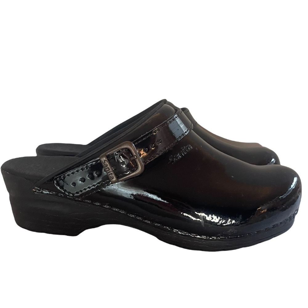 Patent Leather Sanita Clogs